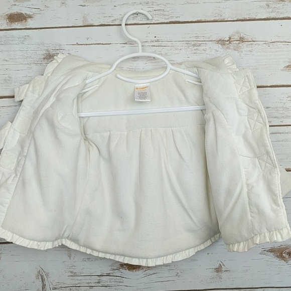 Gymboree White Coat with Ruffles and Bows - Picture 6 of 6